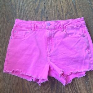 Tractr bright pink Jean shorts